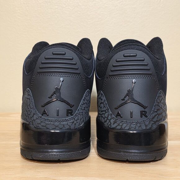 Air Jordan 3 Retro Black Cat 2025 B-Grade CT8532-001 Men\'s Size 9.5